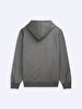 Long Sleeve With Hood Basic Anthracite Sweatshirt