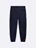 Waist Elastic Tapered Leg Navy Tracksuit