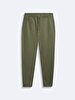 Waist Elastic Tapered Leg Green Tracksuit
