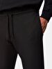 Waist Elastic Straight Leg Black Tracksuit