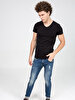 V-neck Black T-shirt