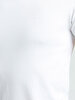 V-neck Basic Short Arm Slim White T-shirt