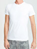 Crew Neck Basic Short Arm Slim White T-shirt