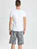 Crew Neck Basic Short Arm Slim White T-shirt