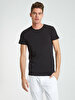 Crew Neck Basic Short Arm Slim Black T-shirt