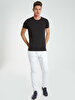 Crew Neck Basic Short Arm Slim Black T-shirt