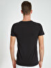 Crew Neck Basic Short Arm Slim Black T-shirt