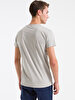 Crew Neck Basic Short Arm Slim Grey T-shirt