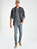Crew Neck Basic Short Arm Slim Anthracite T-shirt
