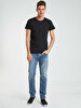 Crew Neck Basic Black T-shirt