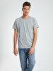 Crew Neck Basic Grey T-shirt