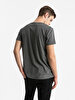 Crew Neck Basic Anthracite T-shirt