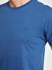 Crew Neck Basic Blue T-shirt