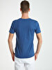 Crew Neck Basic Blue T-shirt
