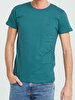 Crew Neck Basic Green T-shirt