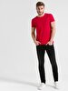 Crew Neck Basic Red T-shirt