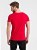 Crew Neck Basic Red T-shirt