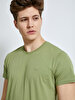Crew Neck Basic Green T-shirt