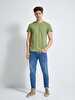 Crew Neck Basic Green T-shirt