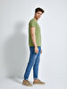 Crew Neck Basic Green T-shirt