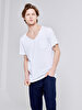 Crew Neck Basic Short Arm Regular White T-shirt