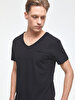Crew Neck Basic Short Arm Regular Black T-shirt
