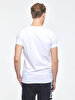 Crew Neck Basic Short Arm Slim White T-shirt