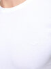 Crew Neck Basic Short Arm Slim White T-shirt