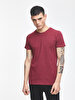 Crew Neck Basic Short Arm Slim Red T-shirt