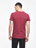 Crew Neck Basic Short Arm Slim Red T-shirt