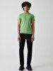 Crew Neck Basic Short Arm Slim Green T-shirt
