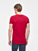 Crew Neck Basic Short Arm Slim Red T-shirt