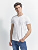 Crew Neck Basic Short Arm Regular White T-shirt