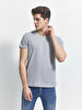 Crew Neck Basic Grey T-shirt