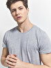 Crew Neck Basic Grey T-shirt