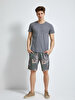 Crew Neck Basic Anthracite T-shirt