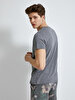 Crew Neck Basic Anthracite T-shirt