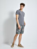 Crew Neck Basic Anthracite T-shirt