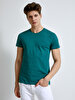 Crew Neck Basic Green T-shirt