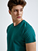 Crew Neck Basic Green T-shirt