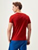 Crew Neck Basic Short Arm Slim Red T-shirt