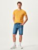 Crew Neck Basic Yellow T-shirt
