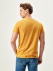 Crew Neck Basic Yellow T-shirt