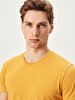 Crew Neck Basic Yellow T-shirt