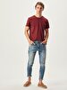 Crew Neck Basic Red T-shirt