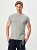 Crew Neck Basic Grey T-shirt