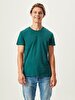 Crew Neck Basic Green T-shirt