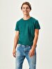 Crew Neck Basic Green T-shirt