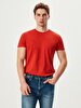 Crew Neck Basic Red T-shirt