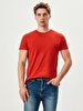 Crew Neck Basic Red T-shirt